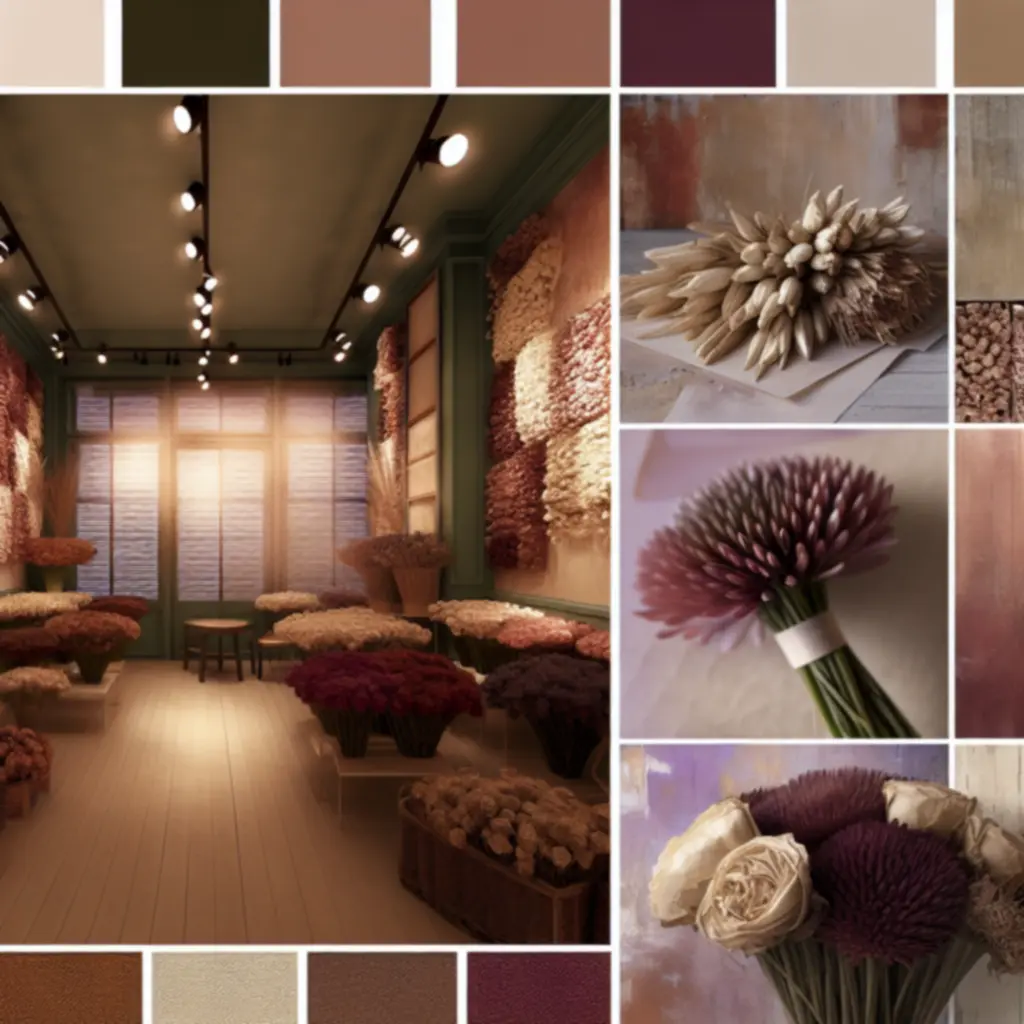 Meghitt, kézműves virágüzlet hangulatos csokrokkal egy boutique térben