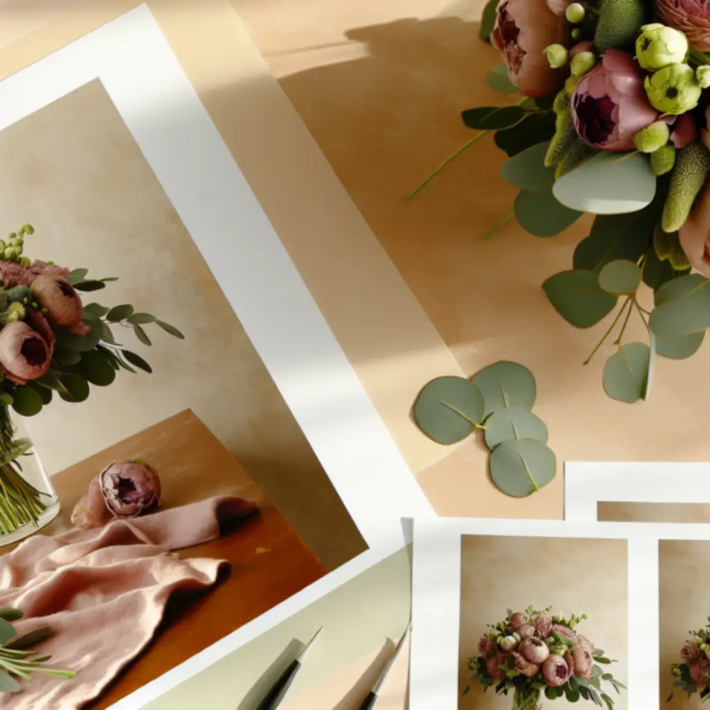 Friss virágcsokor pasztell árnyalatokkal, kézben tartva egy meghitt környezetben.