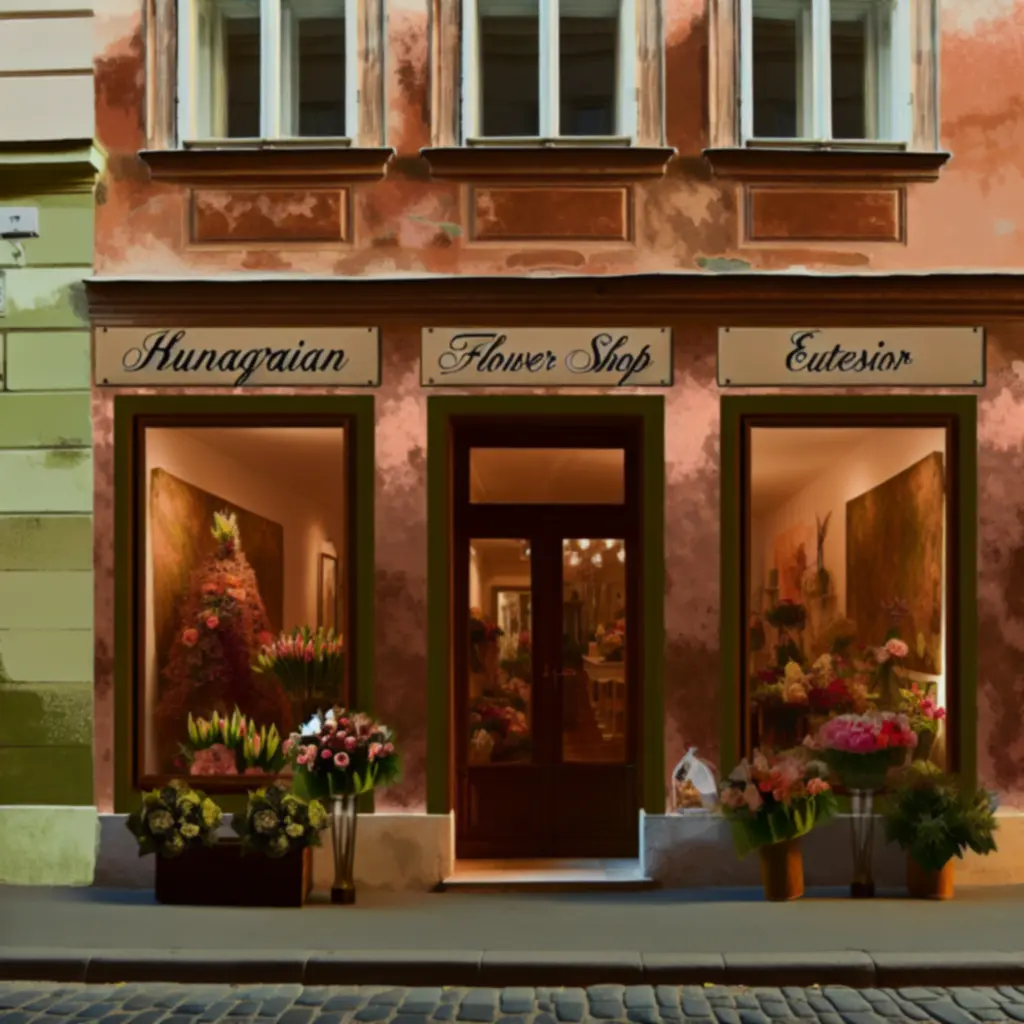 A PetalHoouse boutique virágüzlet hangulatos utcafrontja